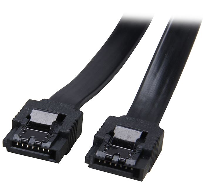 Astrotek SATA 3.0 Data Cable 30cm 7 pins Straight to 7 pins Straight with Latch Black Nylon Jacket 26AWG Astrotek SATA 3.0 Data Cable 30cm 7 pins Straight to 7 pins Straight with Latch Black Nylon Jacket 26AWG